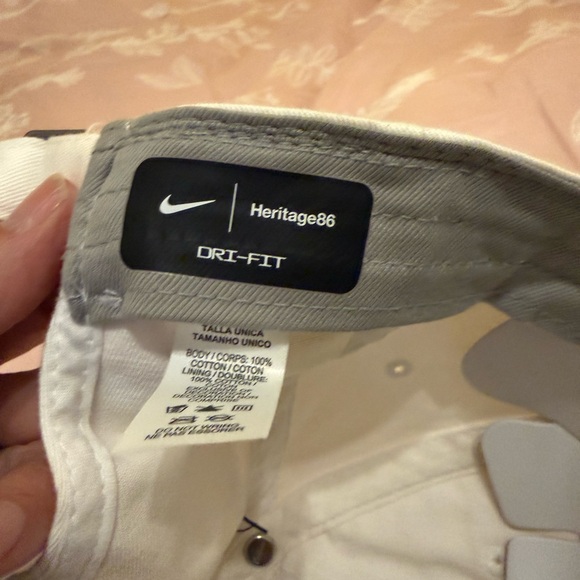 Nike White Cap with Gold Swoosh. Eastern Texas Baptist University. ETBU - Picture 7 of 15